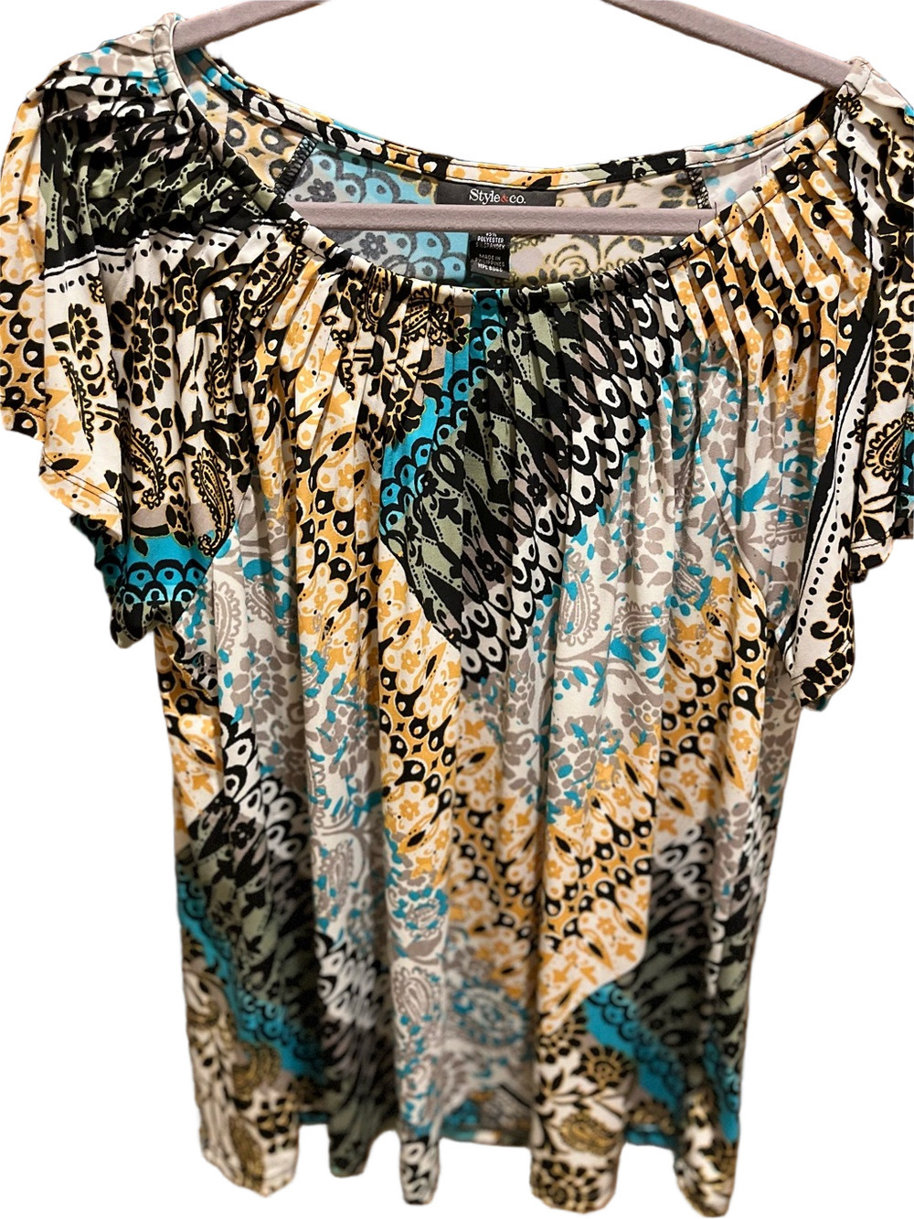 193. WOMENS STYLE & CO. XL DETAIL TOP